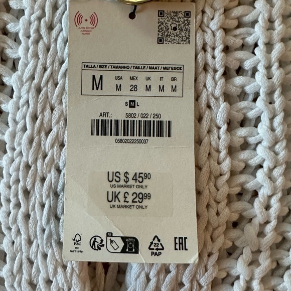 Zara Cream Button-Up Women's Cardigan - Picture 2 of 3